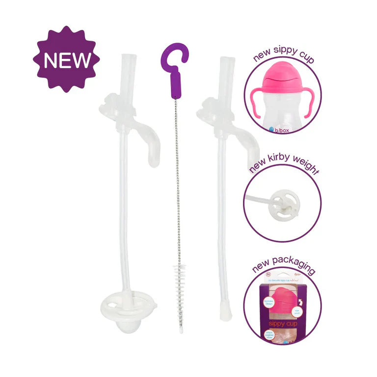 B.Box Sippy Cup Replacement Straw and Cleaning Set