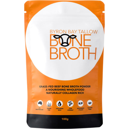 Byron Bay Tallow Grass Fed Beef Bone Broth Powder 100g