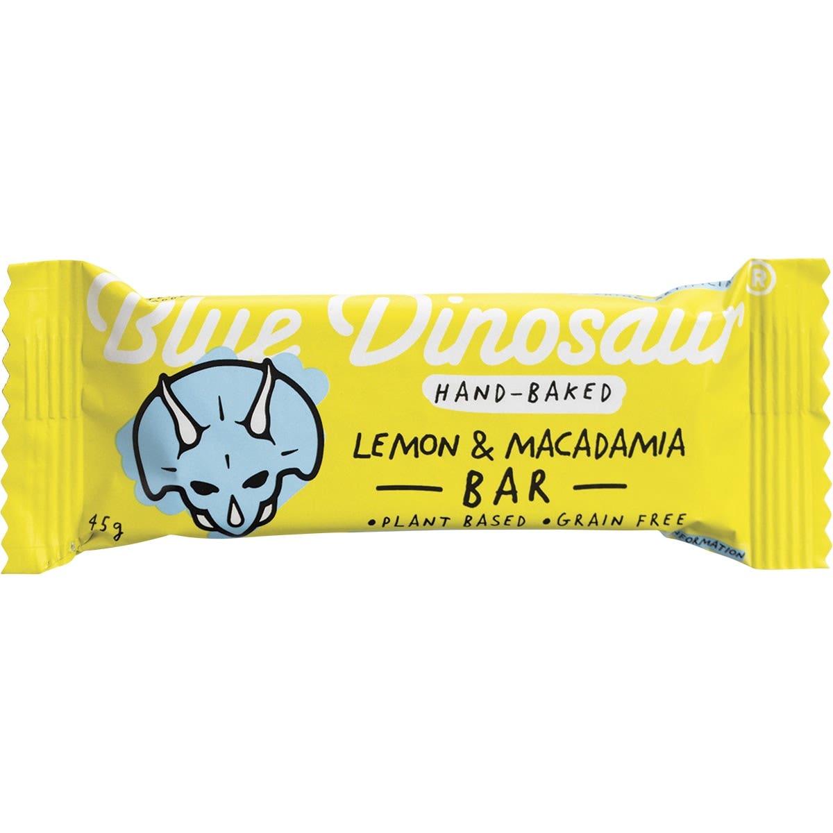 Blue Dinosaur Hand-baked Bar Lemon Macadamia 45g 12 Pack