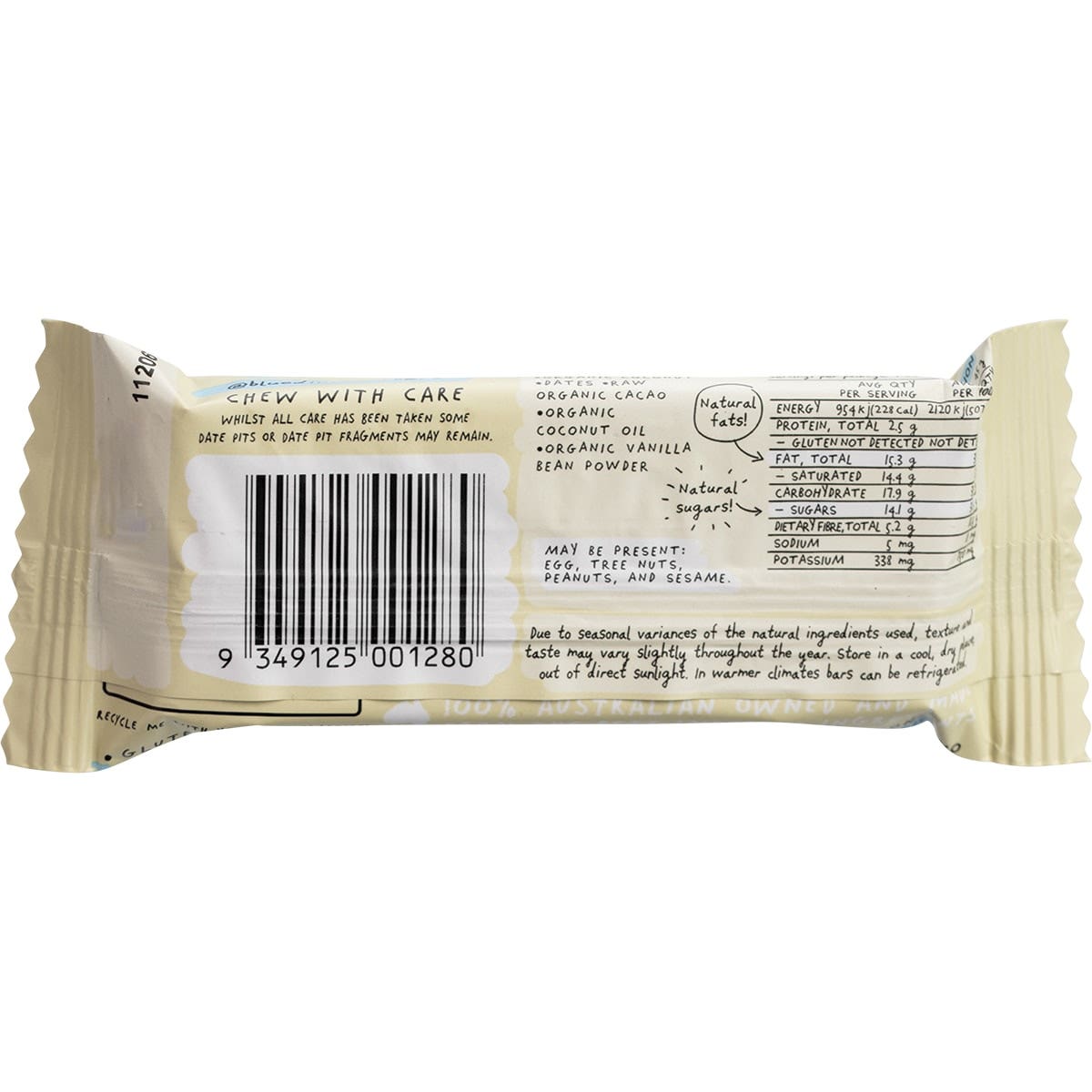 Blue Dinosaur Bar Lamington 45g (Pack of 12)