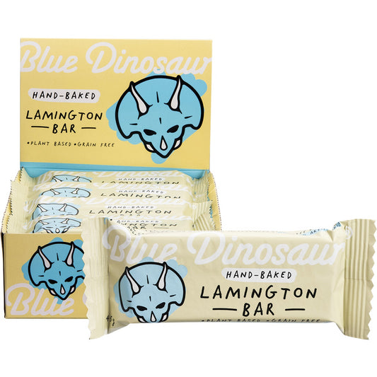 Blue Dinosaur Bar Lamington 45g (Pack of 12)