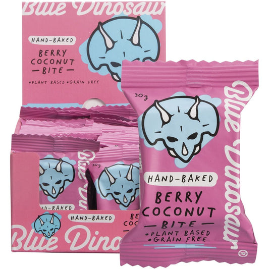 Blue Dinosaur Hand-baked Bite Berry & Coconut 30g 18 Pack