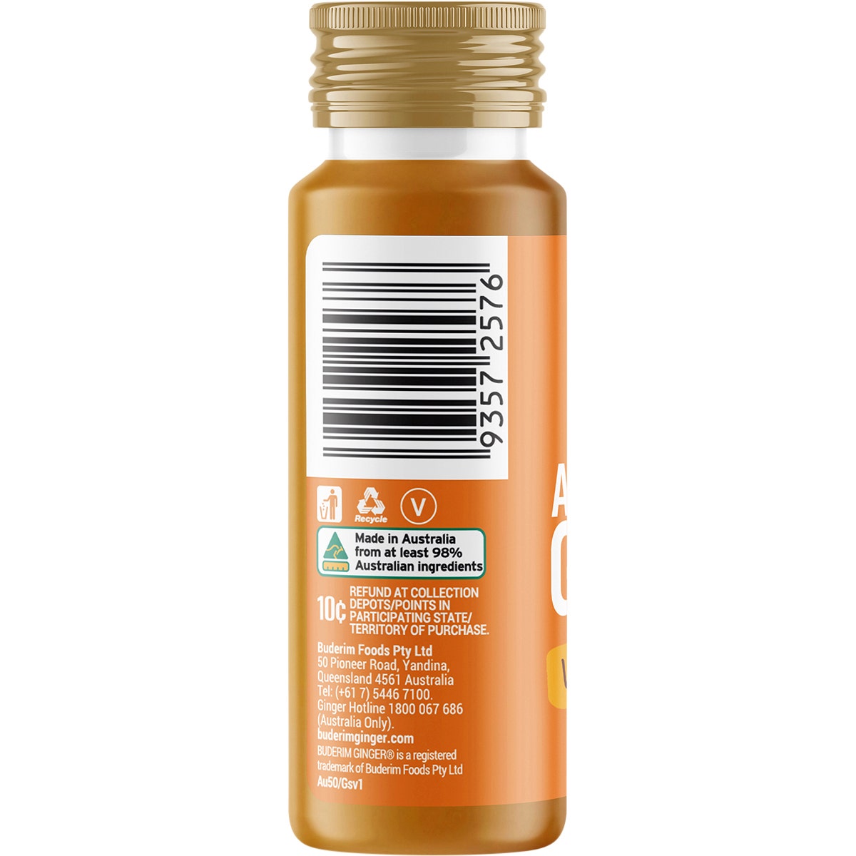 Buderim Ginger Australian Ginger Vitality Shot 10x50ml