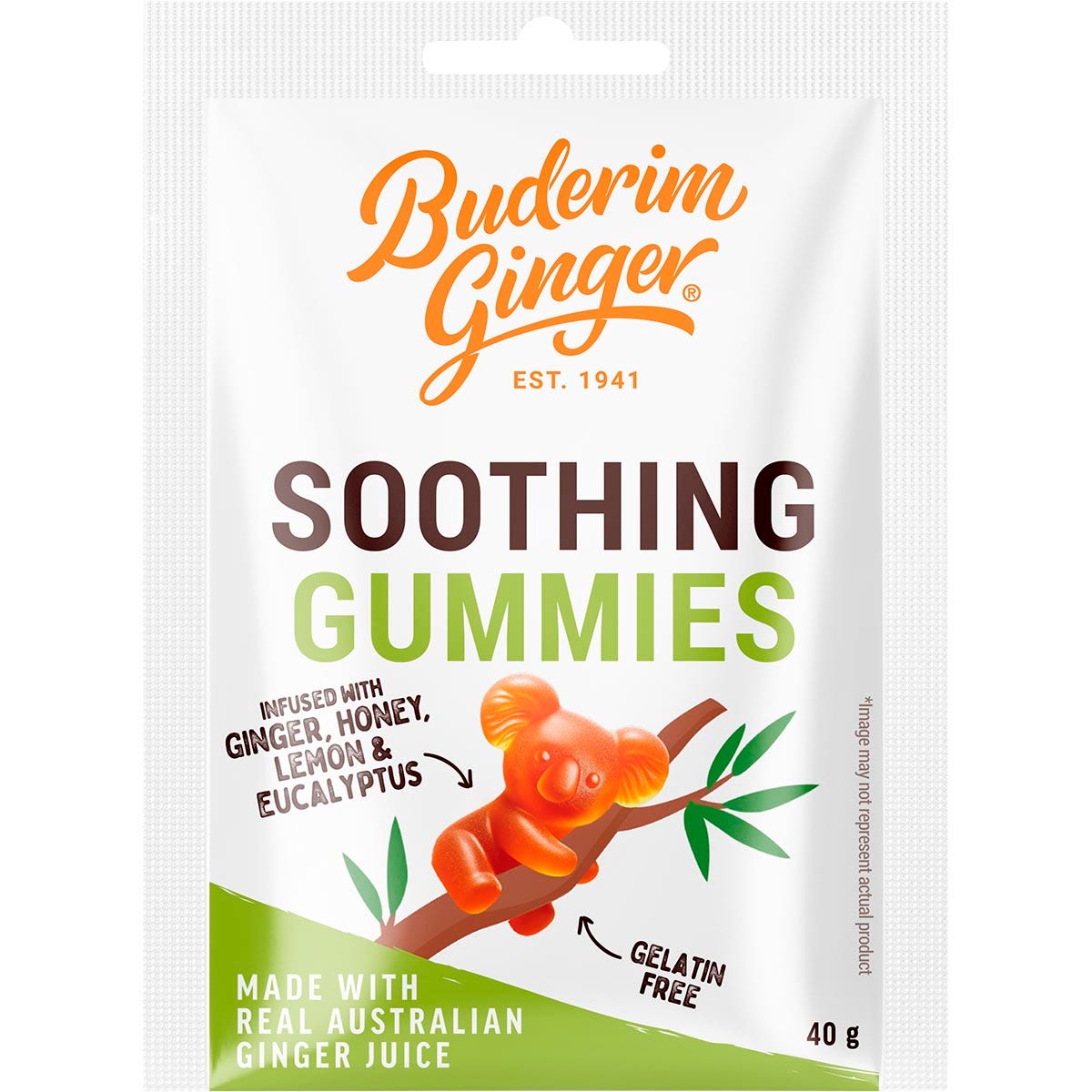 BUDERIM GINGER Soothing Gummies 40g(Pack of 12)