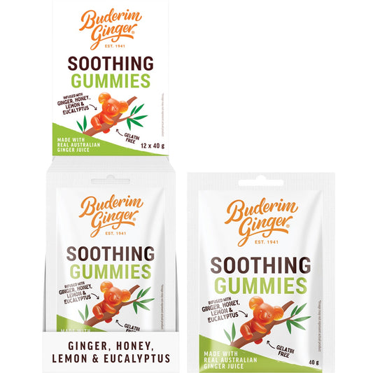BUDERIM GINGER Soothing Gummies 40g(Pack of 12)