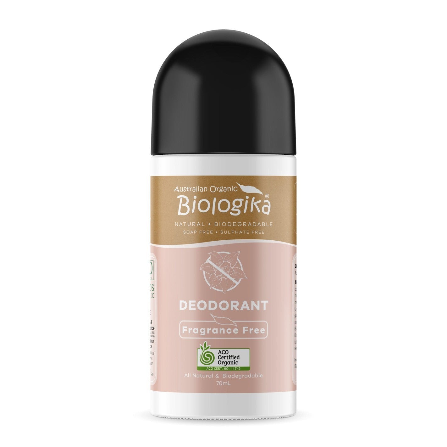 Biologika Roll-on Deodorant Fragrance Free 70ml