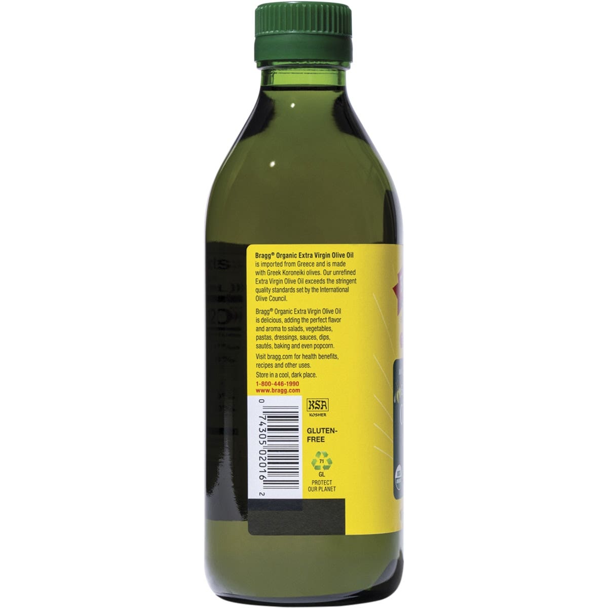 Bragg Olive Oil (Extra Virgin) Unrefined & Unfiltered 473ml