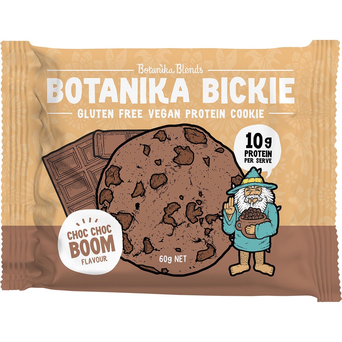 Botanika Blends Botanika Bickie Vegan Protein Cookie- Choc Choc Boom 60g 12 Pack