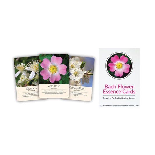 Bach Flower Essence Cards (Based on Dr. Bach's Healing System: 39 Card Deck With Images, Affirmations & Remedy Chart) X 39 Pack
