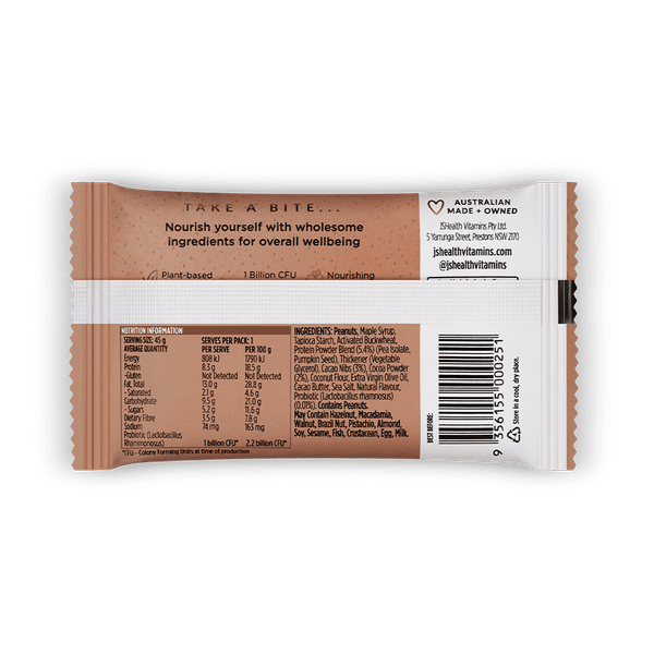 JSHEALTH Double Choc Chip Protein Bar 45g 12PK