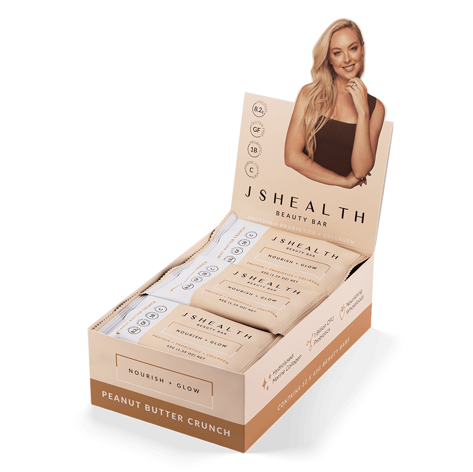 JSHEALTH Peanut Butter Crunch Beauty Bar 45g 12PK