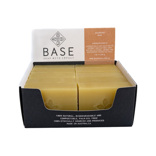 Base (Soap With Impact) Bar Shampoo (Raw Bar) 120g x 10 Pack