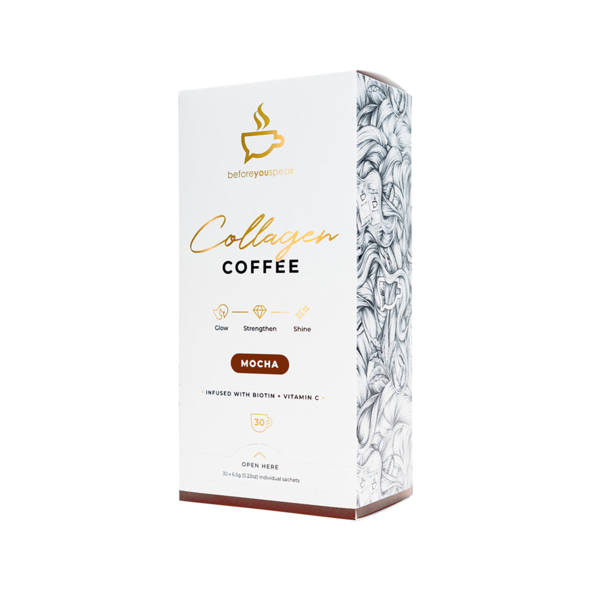 Before You Speak Collagen Coffee Mocha 6.5g X 30 Pack
