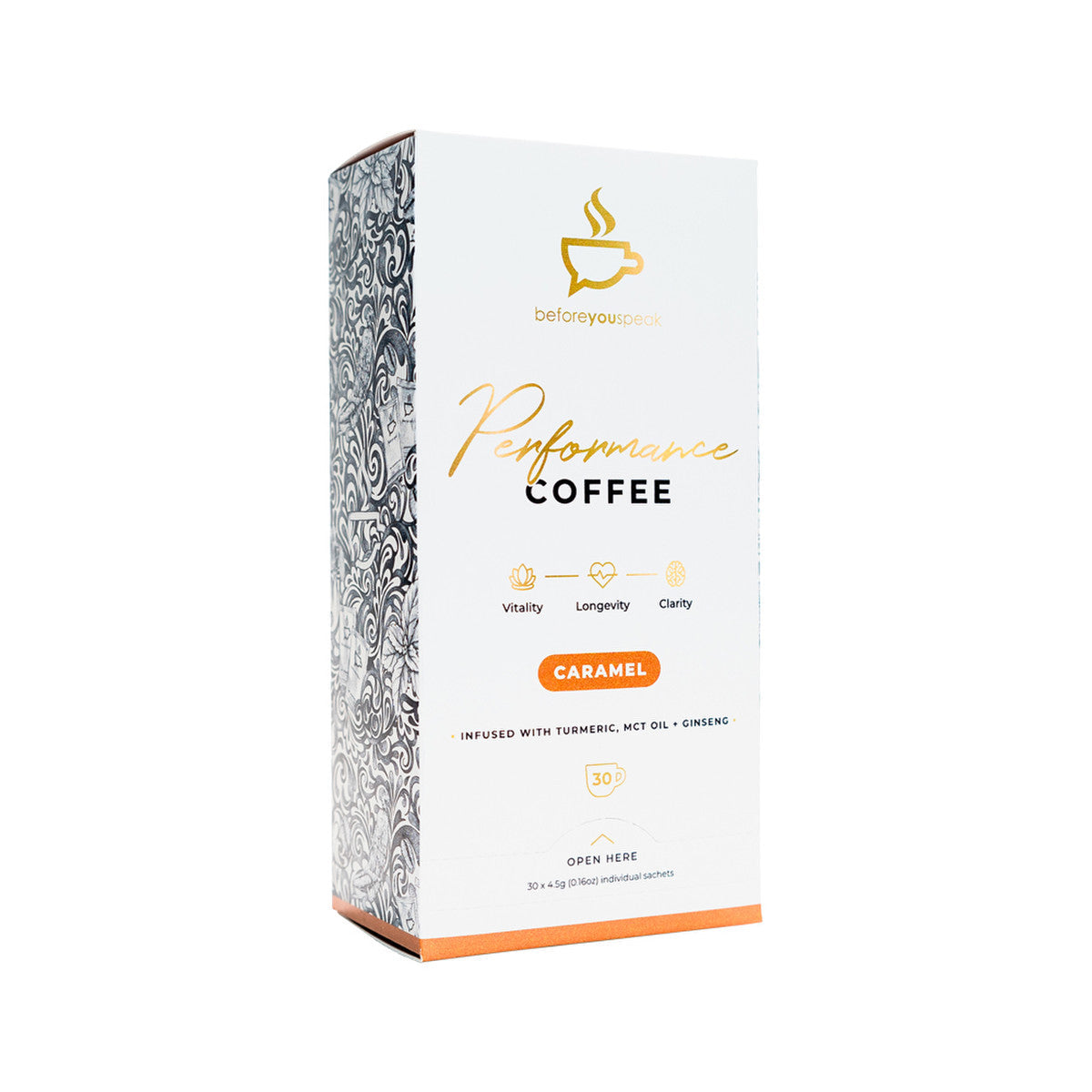 Before You Speak Performance Coffee Caramel 4.5g X 30 Pack