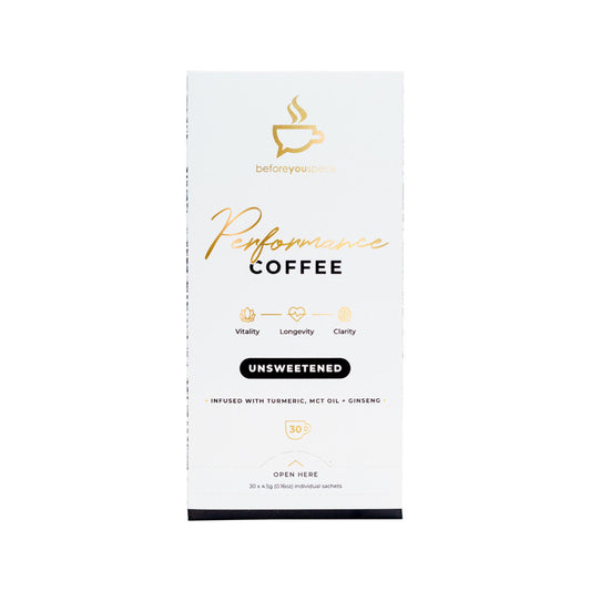 Before You Speak Performance Coffee Unsweetened 4.5g X 30 Pack