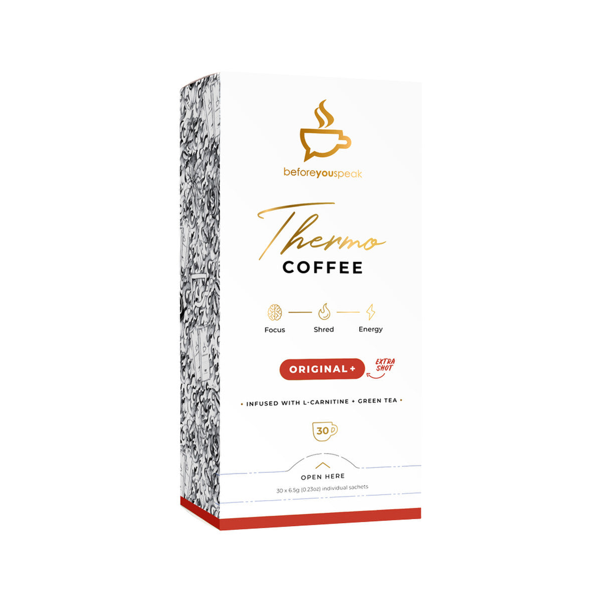 Before You Speak Thermo Coffee Original + Extra Shot 6.5g X 30 Pack