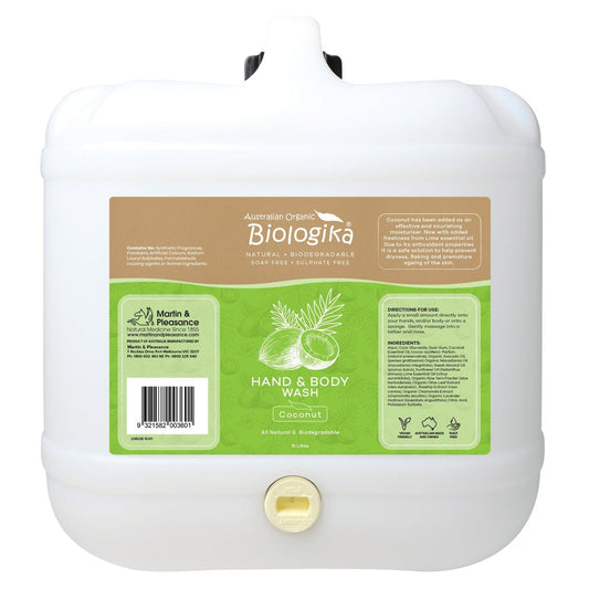 Biologika Hand & Body Wash (Bulk) Everyday - Coconut 15 Litres