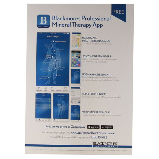 Blackmores Professional Mineral Therapy App Flyer