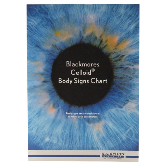 Blackmores Professional Mineral Therapy Body Sign Chart
