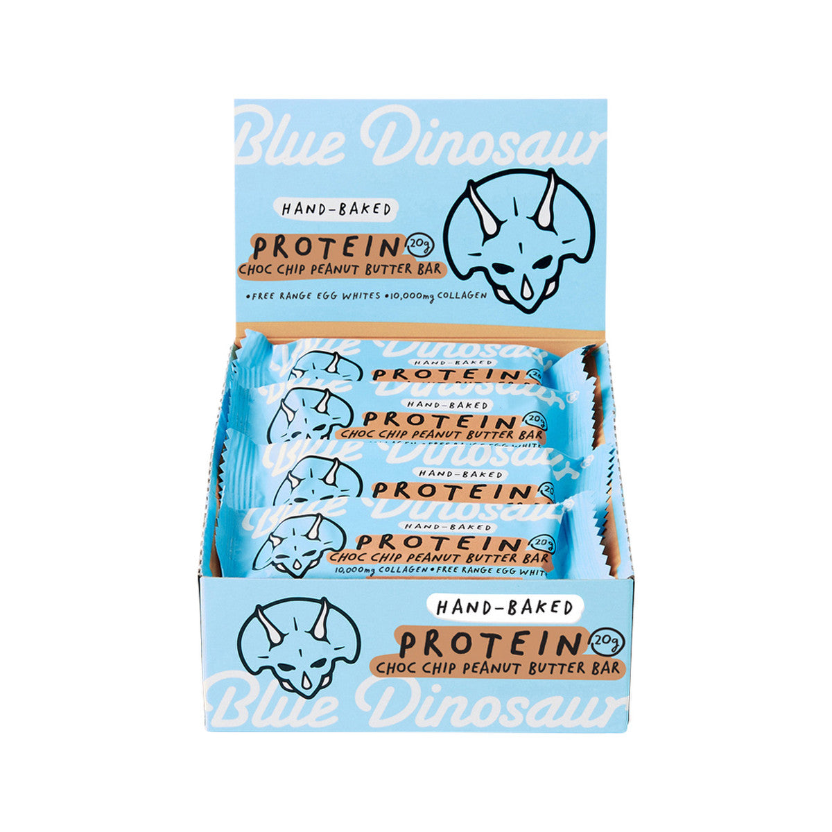 Blue Dinosaur Protein Bar Choc Chip P.butter 60g (Pack of 12)