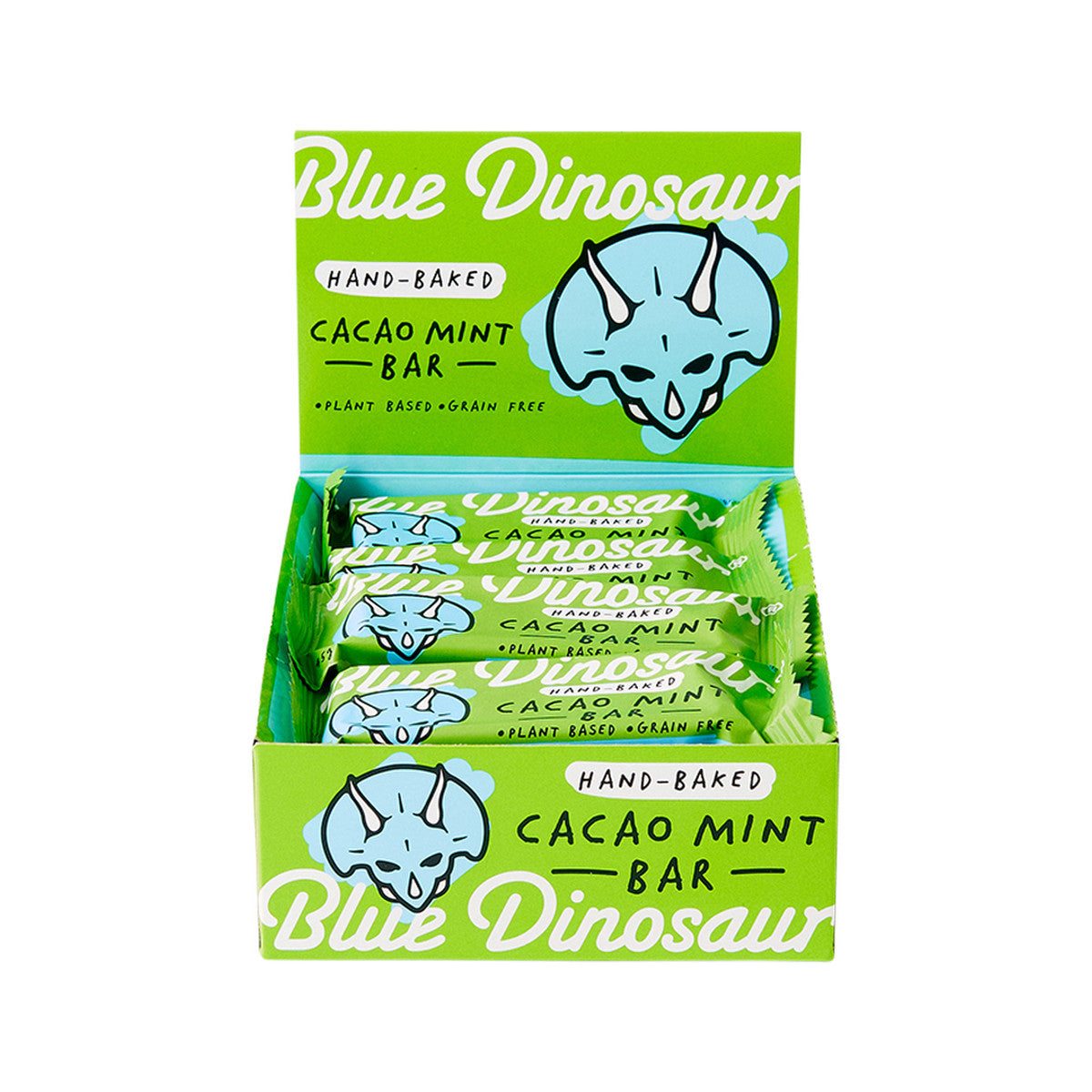 Blue Dinosaur Hand-baked Bar Cacao Mint 45g 12 Pack