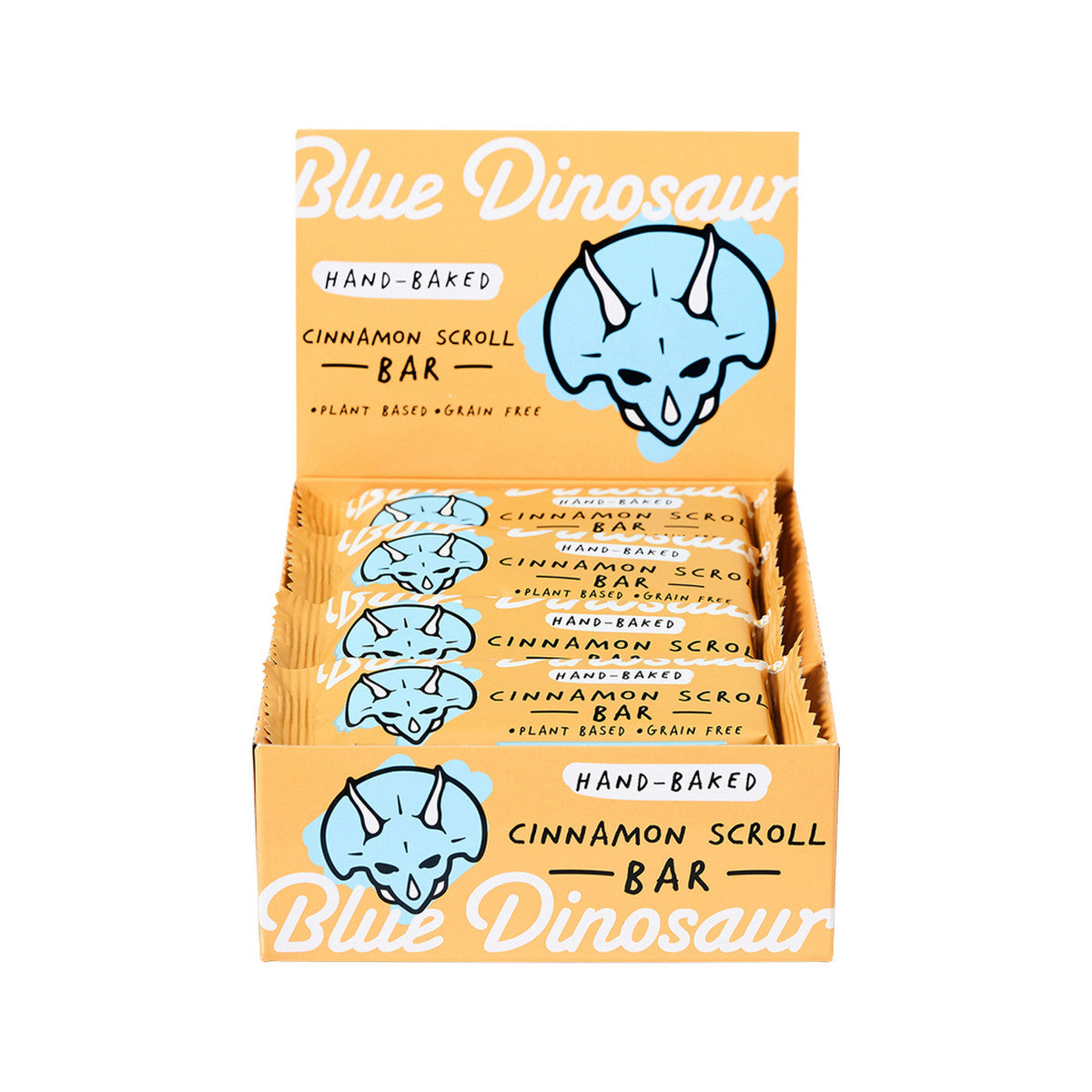 Blue Dinosaur Hand-baked Bar Cinnamon Scroll 45g 12 Pack