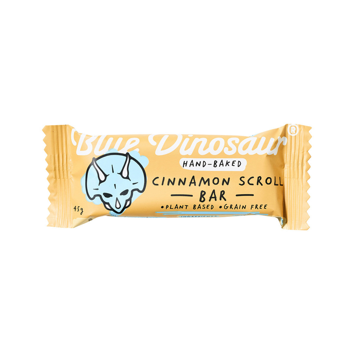 Blue Dinosaur Hand-baked Bar Cinnamon Scroll 45g 12 Pack