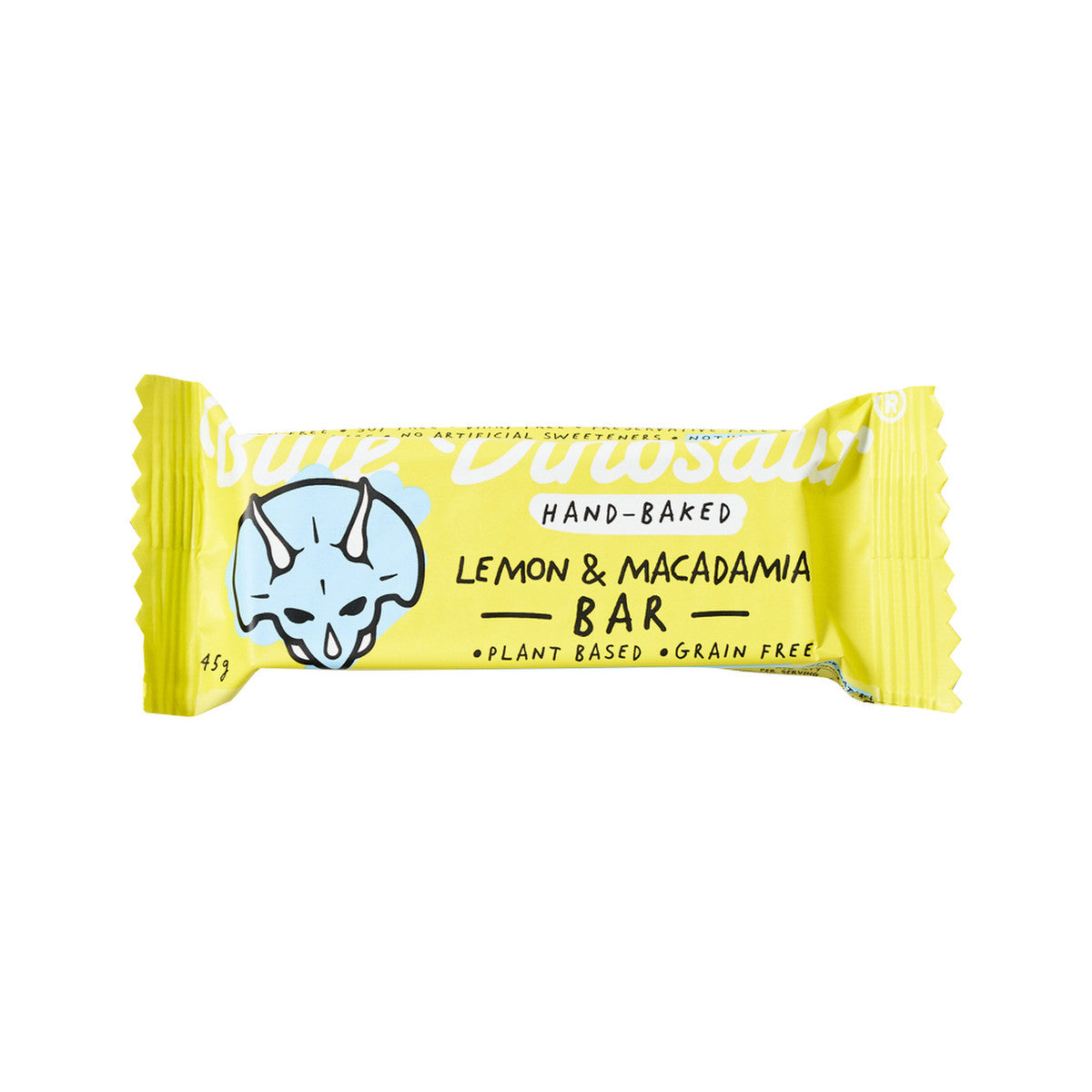 Blue Dinosaur Hand-baked Bar Lemon Macadamia 45g 12 Pack