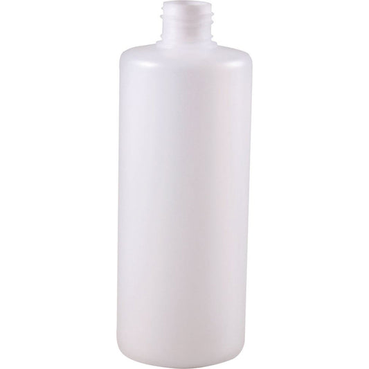 Bottle Plastic (white opaque) 500ml (28mm neck diameter) (single) (No lid or cap included)