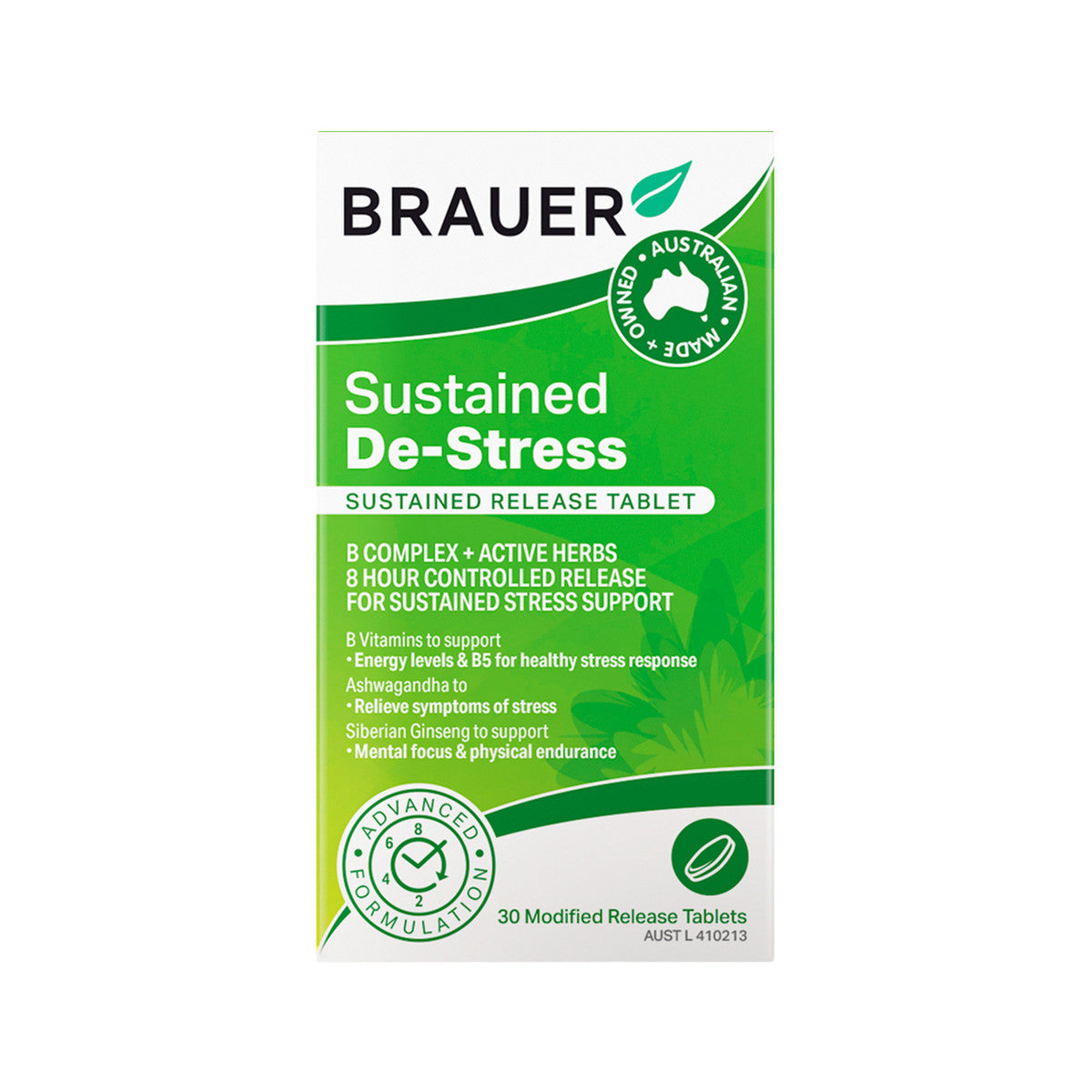 Brauer Sustained De-stress Sustained Release 30t