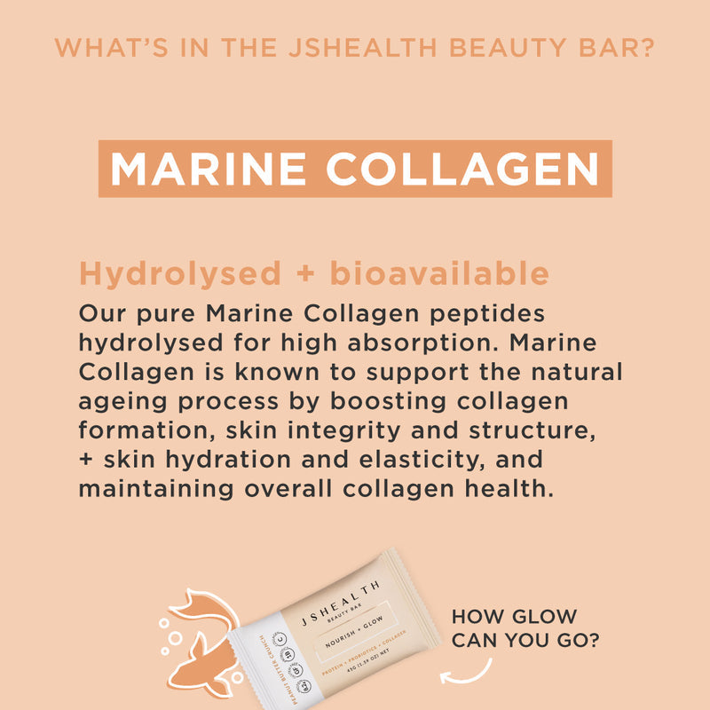 JSHEALTH Peanut Butter Crunch Beauty Bar 45g 12PK