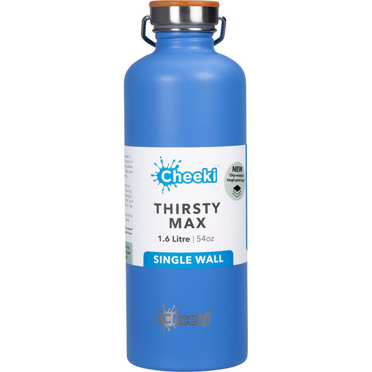 Cheeki Stainless Steel Bottle Azure 'thirsty Max' 1.6 Litre