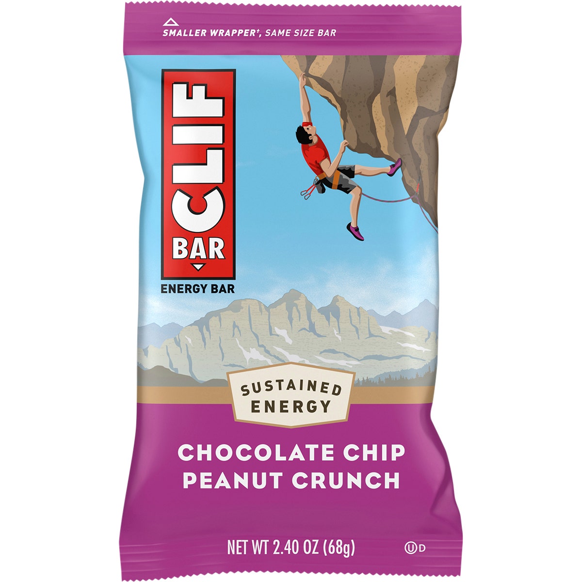 Clif Energy Bar Chocolate Chip Peanut Crunch 12x68g