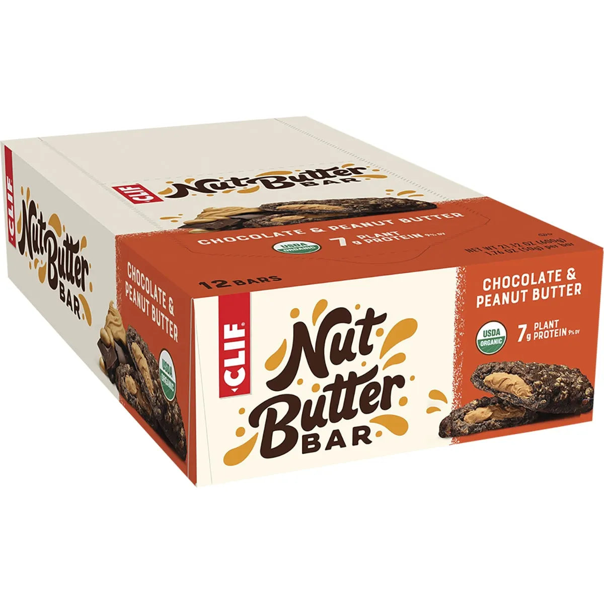 CLIF Nut Butter Bar Chocolate & Peanut Butter 50g 12PK
