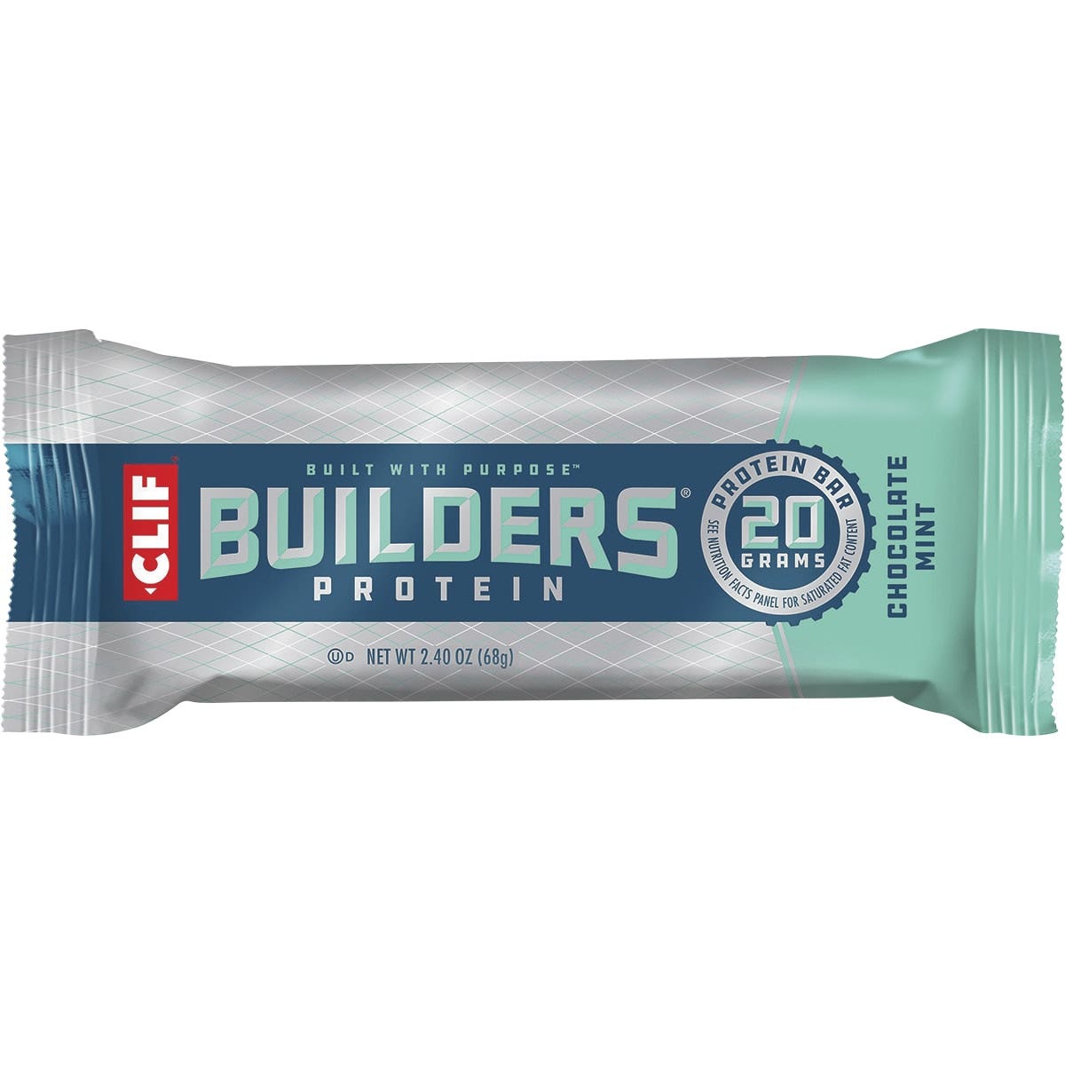 CLIF Builders Bar Chocolate Mint 68g 12PK