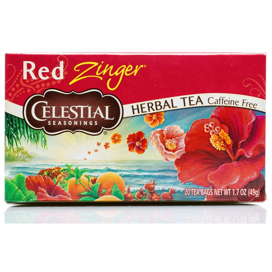 Celestial Tea Red Zinger X 20 Tea Bags (Pack of 6)