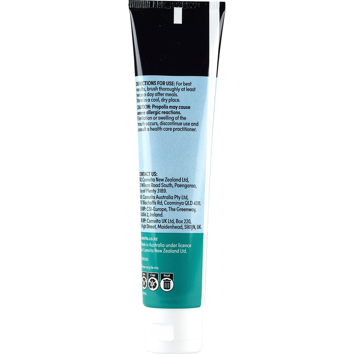 COMVITA Bee Propolis Toothpaste Cleans and Polishes Freshmint 100g