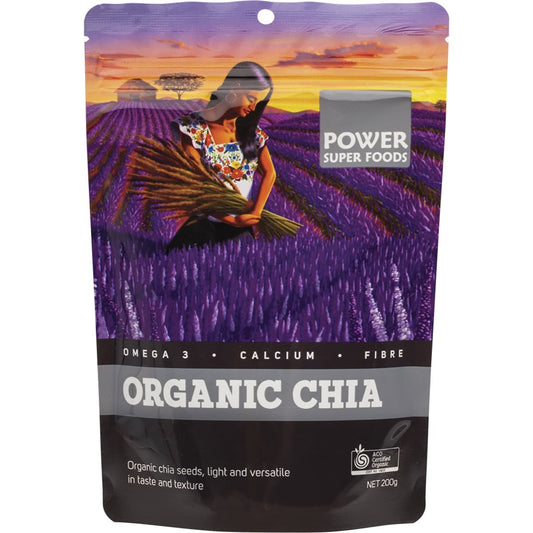 POWER SUPER FOODS Chia Seeds Certified Organic 200g