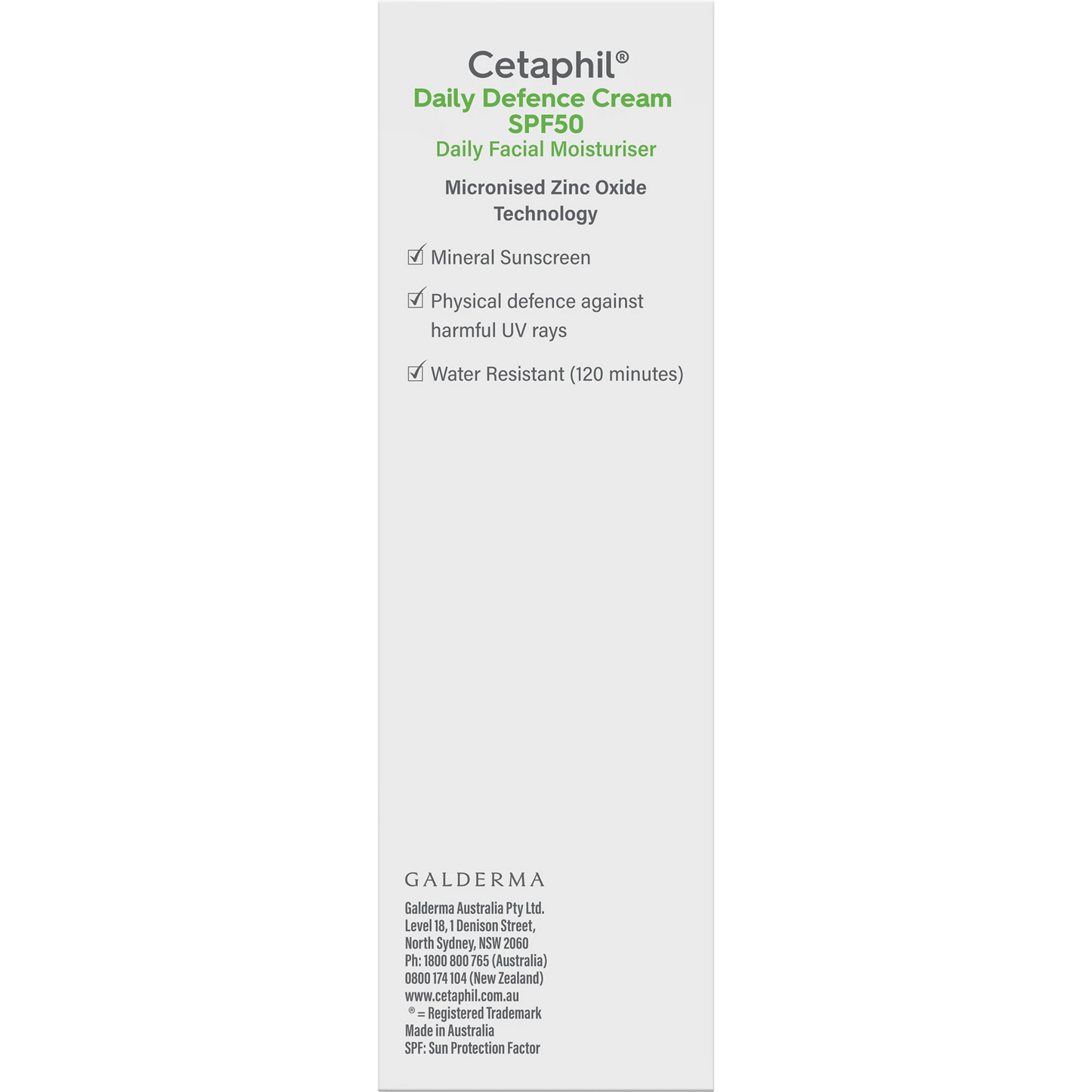 Cetaphil Daily Defence Cream SPF50+ 50ml