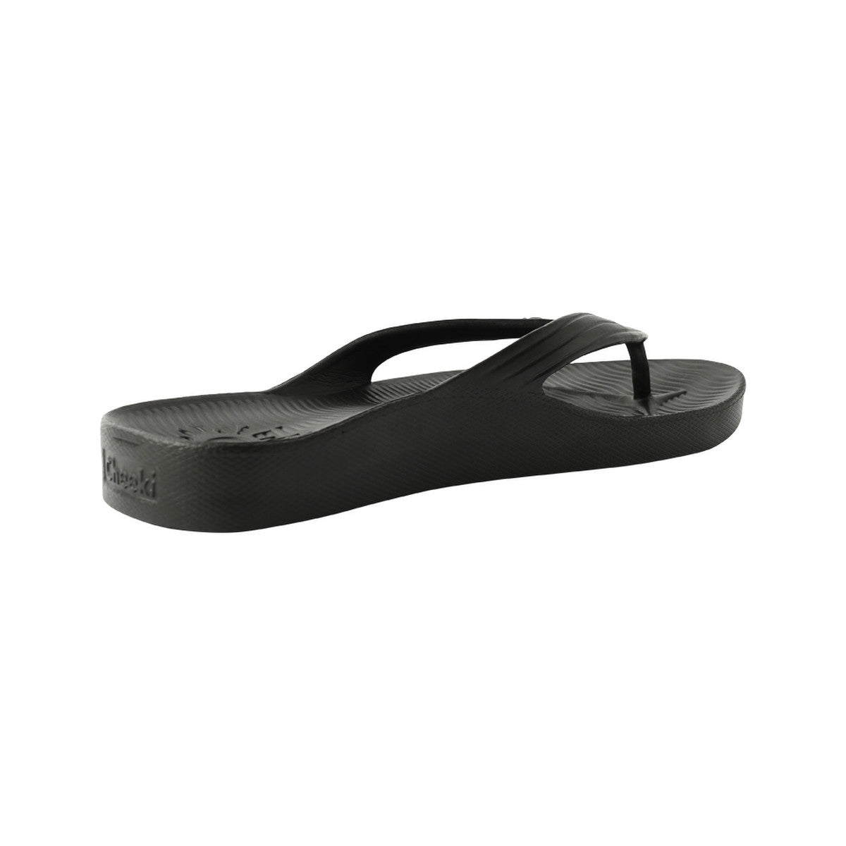 Cheeki Arch Support Thongs Black Mens Size US9