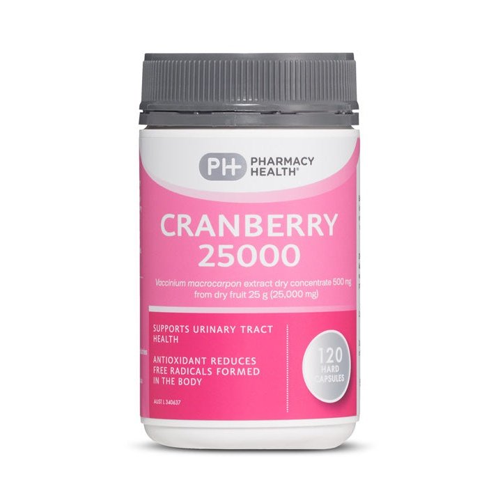 PHarmacy health CRANBERRY 25000MG 120 CAPSULES