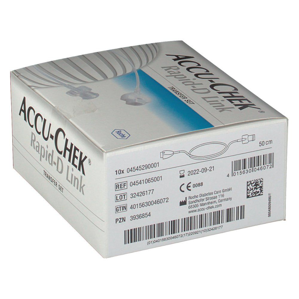 Accu-Chek Rapid D Transfer Set 50 10 Pieces