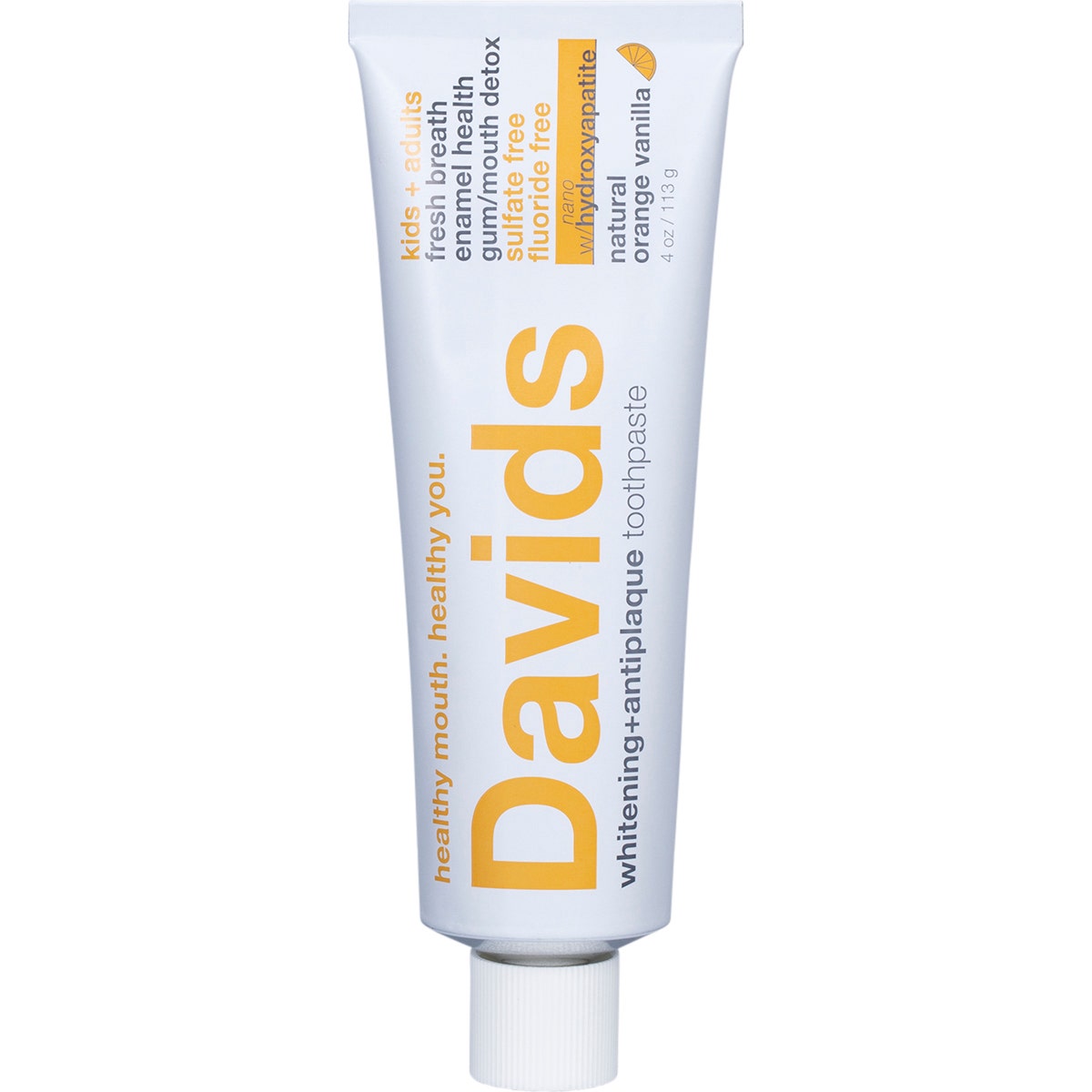Davids Toothpaste Whitening + Antiplaque Orange + Vanilla 113g