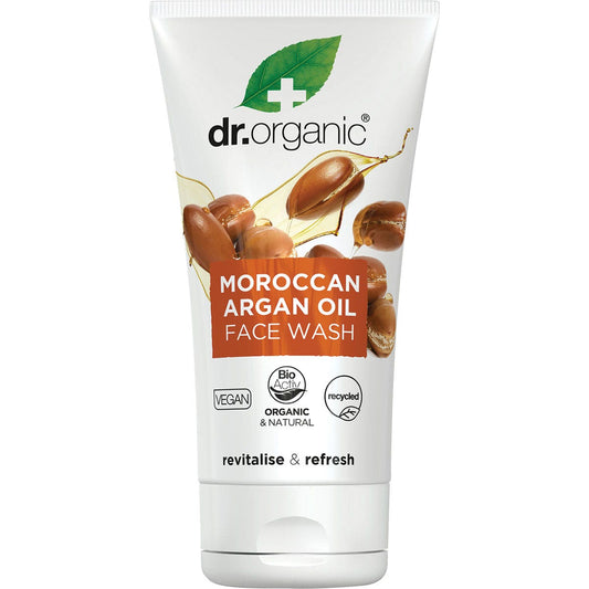 DR ORGANIC Creamy Face Wash Organic Moroccan Argan Oil 150ml