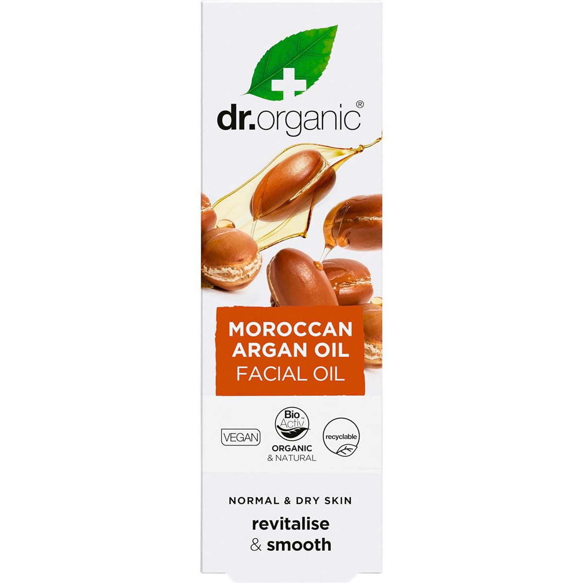 DR ORGANIC Facial Oil Organic Moroccan Argan Oil 30ml