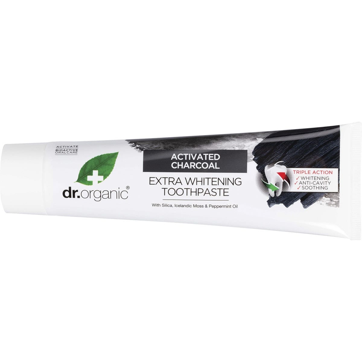 DR ORGANIC Toothpaste (Whitening) Activated Charcoal 100ml