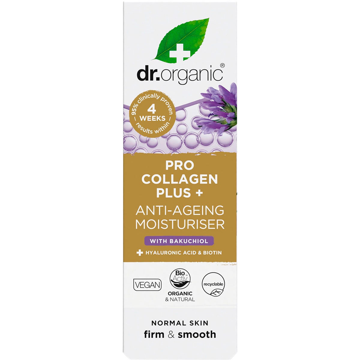 DR ORGANIC Pro Collagen Plus+ Anti-Ageing Moisturiser Bakuchiol 50ml