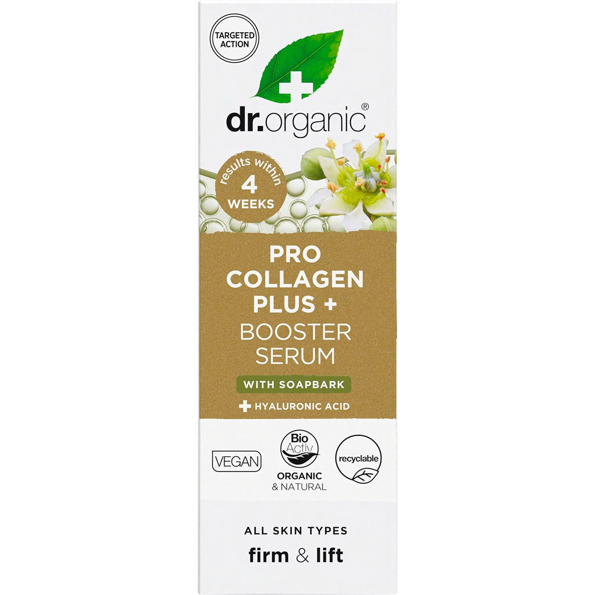 Dr. Organic Pro Collagen Plus+ Booster Serum Soapbark 30ml