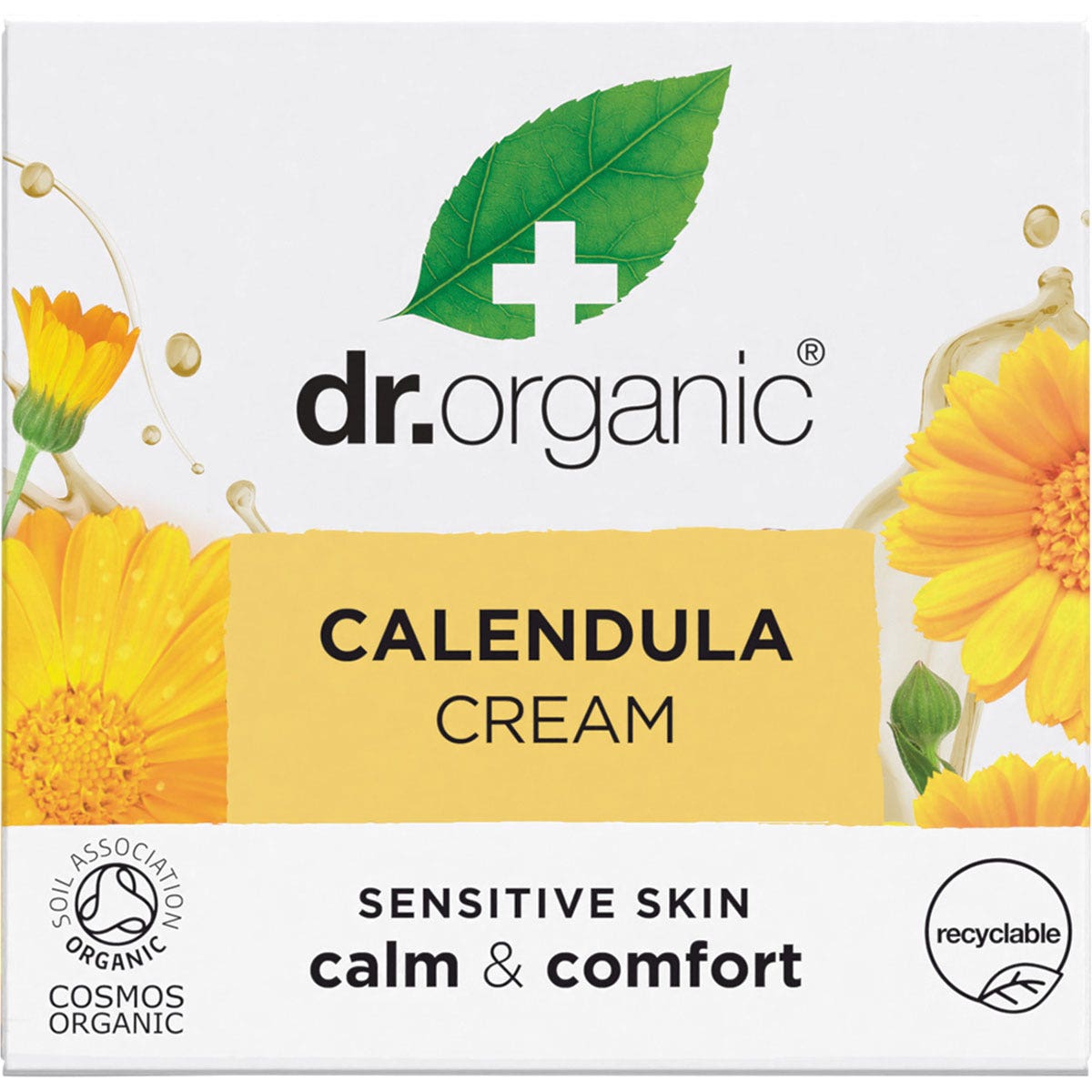 DR ORGANIC Fragrance Free Skin Moisturiser Organic Calendula 50ml