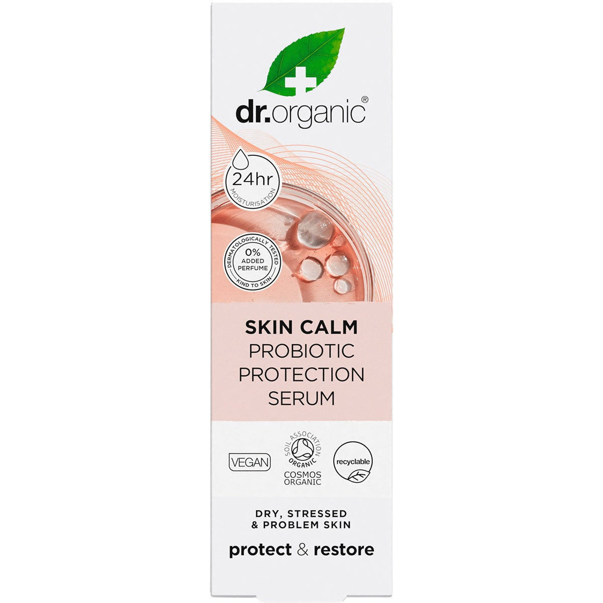Dr Organic Skin Calm Probiotic Protection Serum 30ml